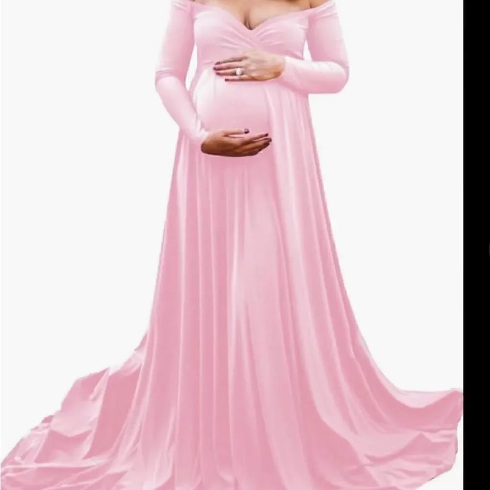 Pink Barbie Elegant Maternity/plus SZ light weight low stretch Size 2XL